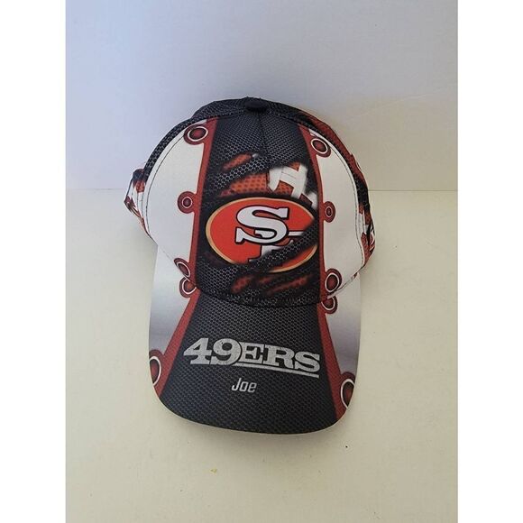 San Francisco 49ers Men's Red And Black Snapback Hat One Size - Picture 1 of 4